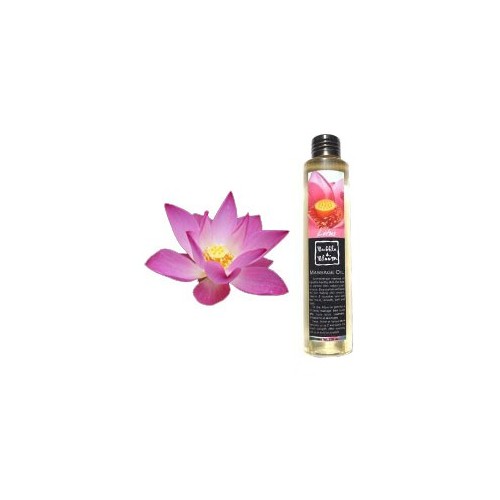 Huile massage lotus