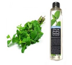 Huile massage menthe poivrée 150ml